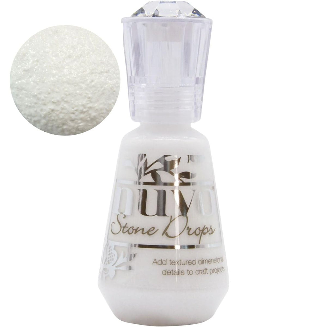 Chalk White Stone Drops / Piedras LÃquidas Blancas Pintura Dimensional Nuvo