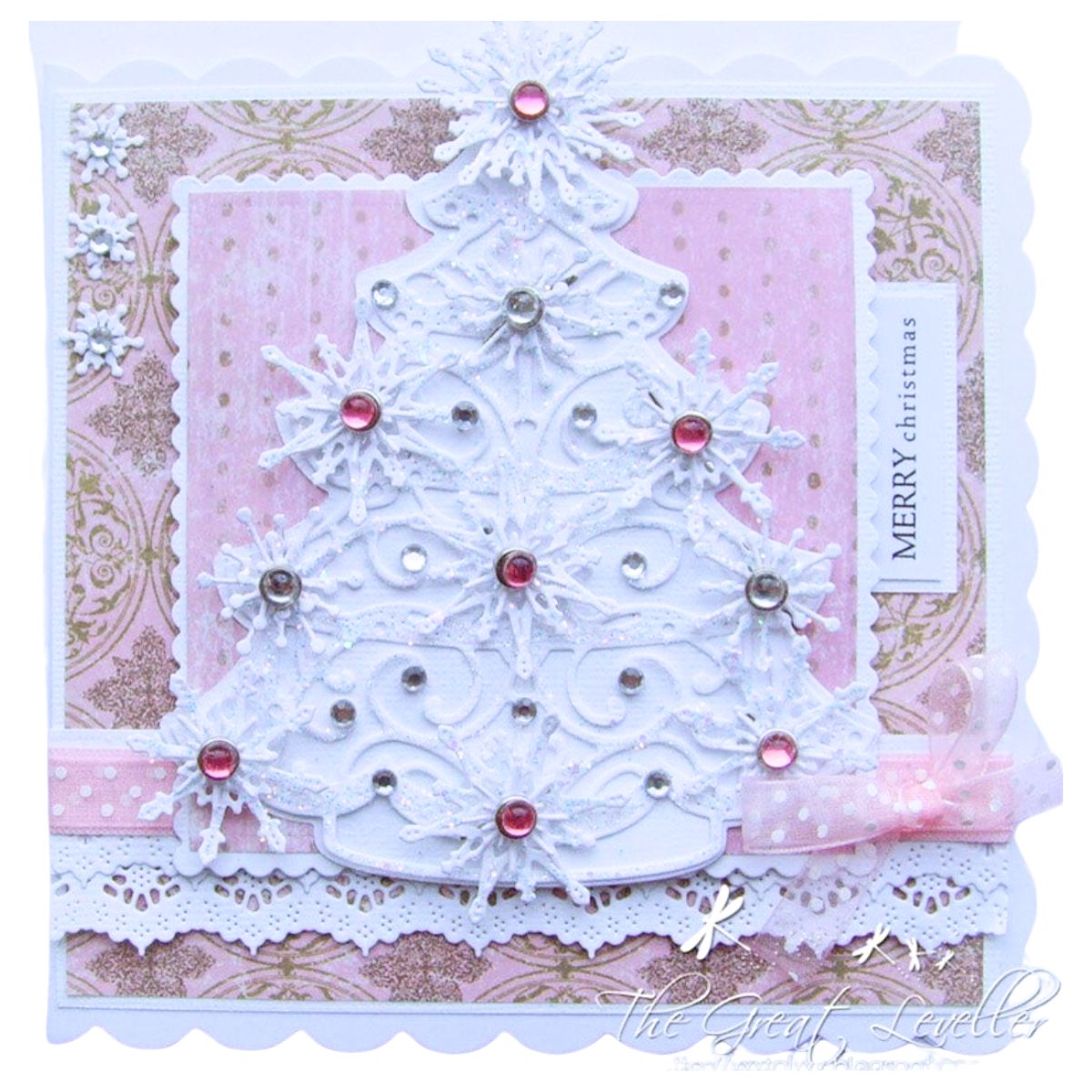 Suaje de Arbol de Navidad de Encaje / Lace Christmas Tree Dados de Corte / Suajes / Troqueles Cheery Lynn Designs