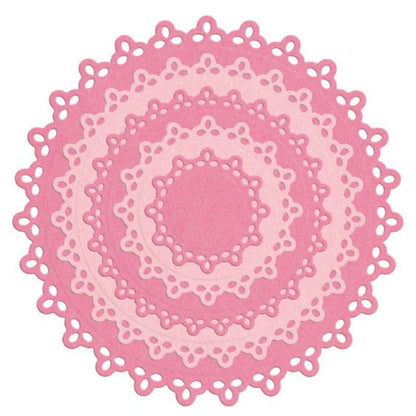Nesting Dies Doily Circles Dies / Suaje de Corte de Circulo de Encaje Dados de Corte / Suajes / Troqueles LifeStyle Crafts