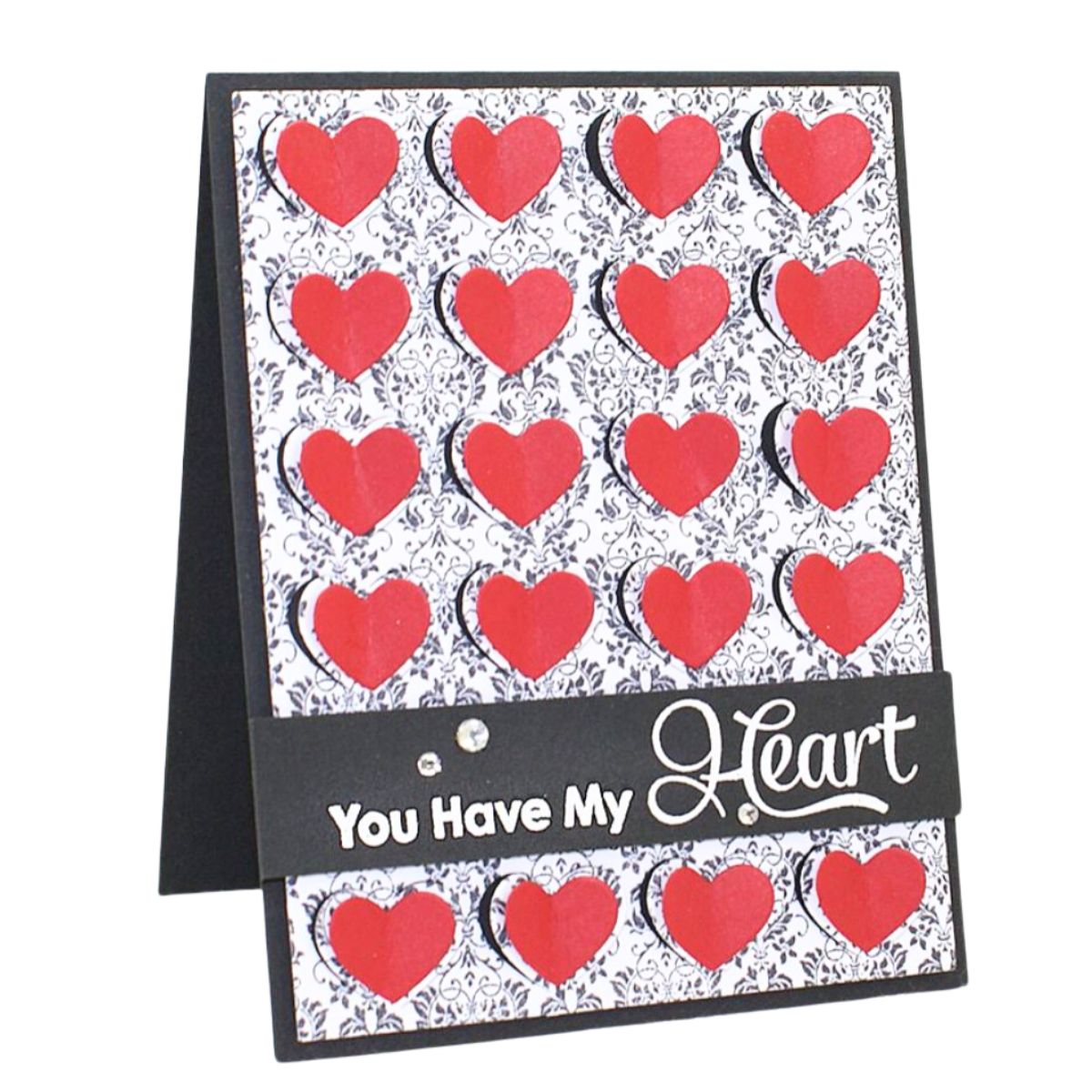 Suaje de Corte de Placa de Corazones / Fluttering Hearts Cover Up Dados de Corte / Suajes / Troqueles Die Namics