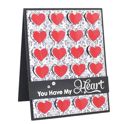 Suaje de Corte de Placa de Corazones / Fluttering Hearts Cover Up Dados de Corte / Suajes / Troqueles Die Namics