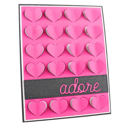 Suaje de Corte de Placa de Corazones / Fluttering Hearts Cover Up Dados de Corte / Suajes / Troqueles Die Namics