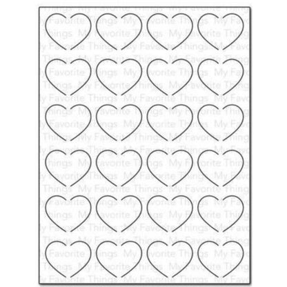 Suaje de Corte de Placa de Corazones / Fluttering Hearts Cover Up Dados de Corte / Suajes / Troqueles Die Namics