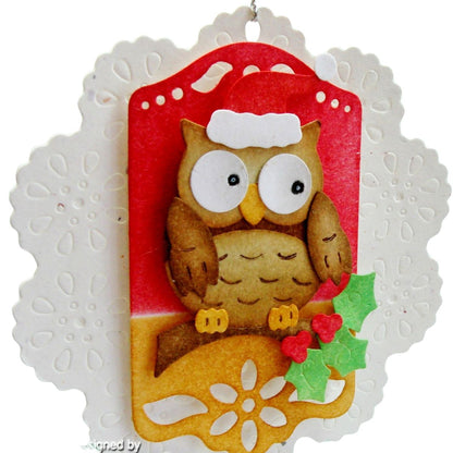 Suaje de Corte de Búho de Navidad / Festive Owls Dados de Corte / Suajes / Troqueles Cottage Cutz