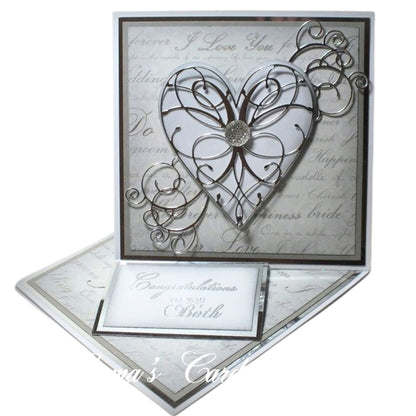 Suaje de Corte de Corazon / La Rue Heart Dados de Corte / Suajes / Troqueles Memory Box