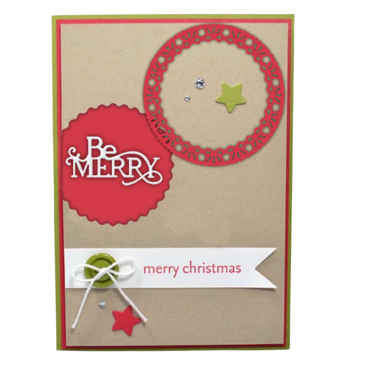 Be Merry Lace Doily Die / Suaje de Blonda Navideña Dados de Corte / Suajes / Troqueles Ultimate Crafts