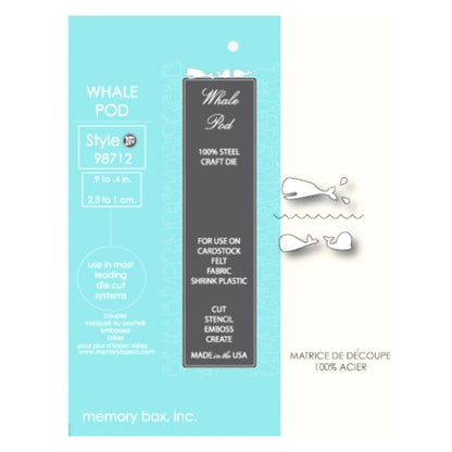 Suaje de Corte De Ballena / Whale Pod Dados de Corte / Suajes / Troqueles Memory Box