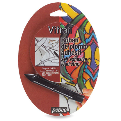 Self Adhesive Lead Strip / Cinta Adhesiva de Plomo para Vitral Descontinuado Pebeo