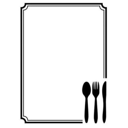 Embossing Cutlery in Corner / Folder de Grabado Marco Cubiertos Descontinuado Darice