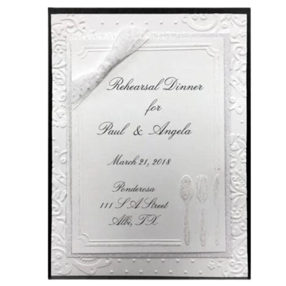 Embossing Cutlery in Corner / Folder de Grabado Marco Cubiertos Descontinuado Darice
