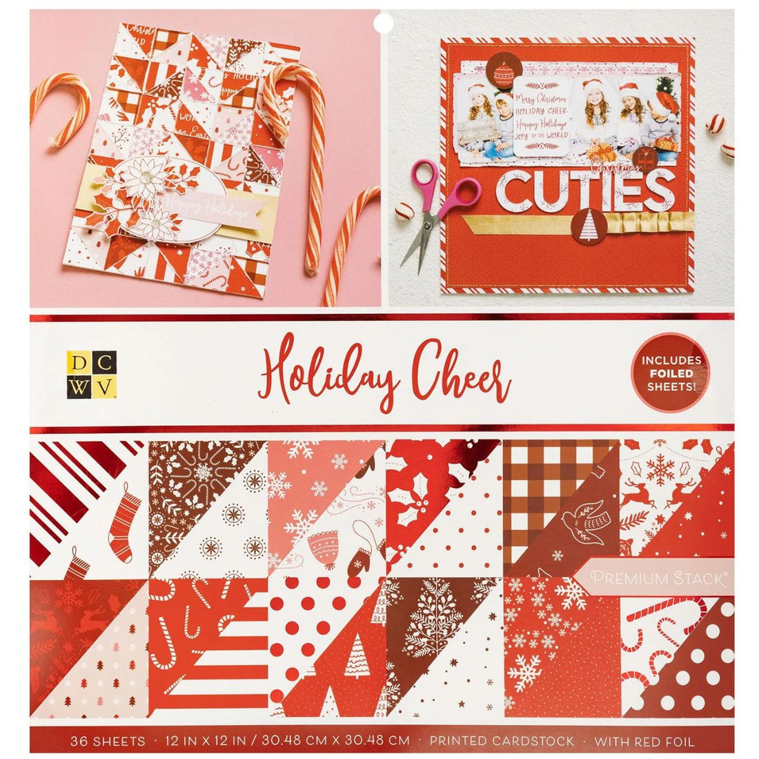 Holiday Cheer 12" / Block de Papel Navideño Papel DCWV