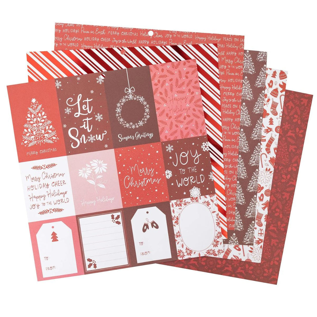 Holiday Cheer 12" / Block de Papel Navideño Papel DCWV