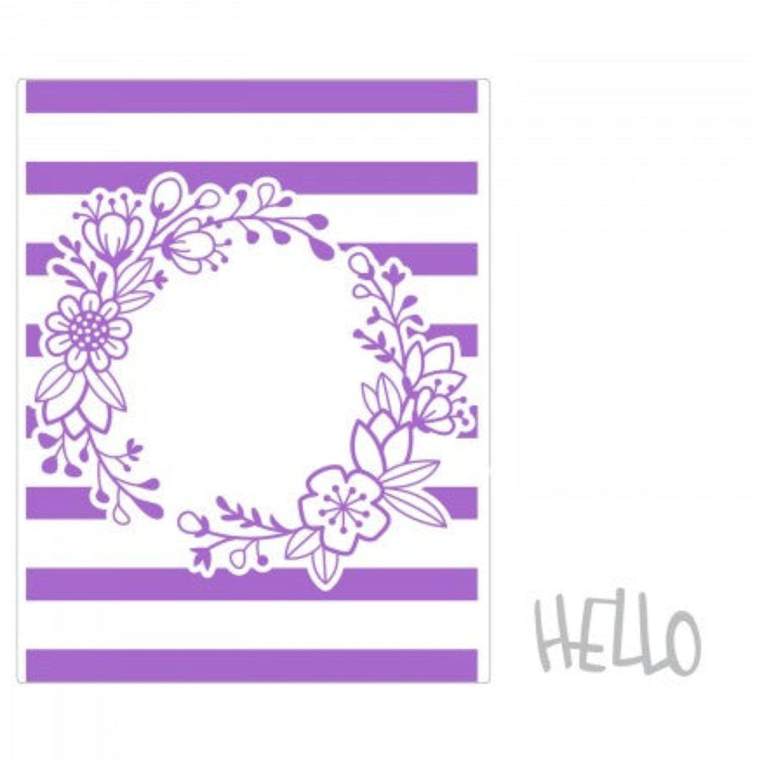 Embossing Folder & Dies Set Wildflower Frame / Folder de Grabado y Suajes Marco Floral Dados de Corte / Suajes / Troqueles Sizzix