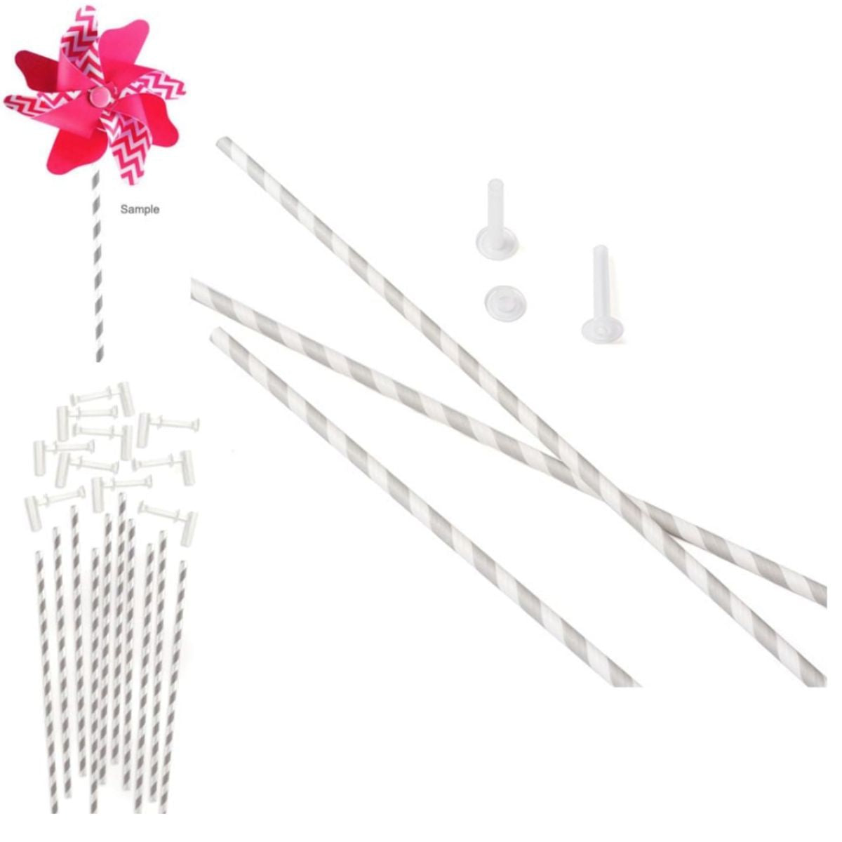 Pinwheel Attachments Gray / Accesorios Para Armar Rehiletes Descontinuado We R Memory Keepers