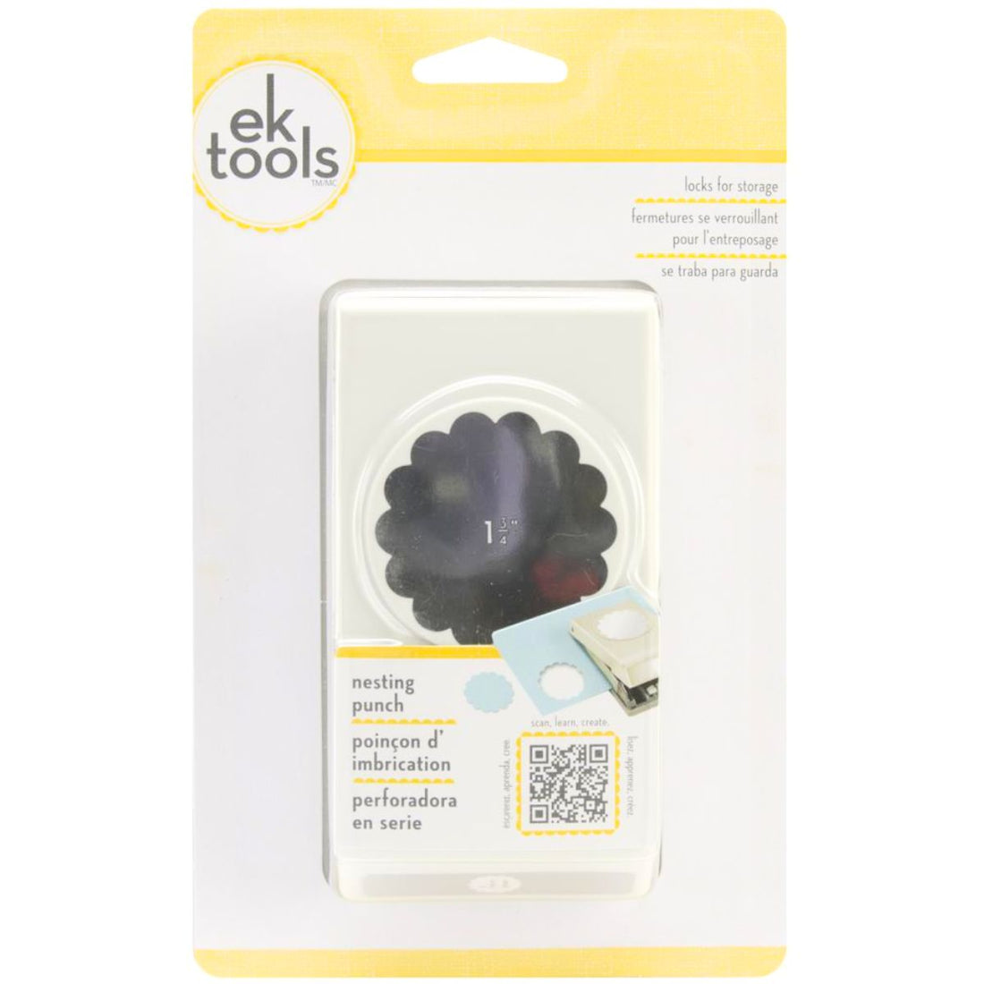 Slim Punch Scalloped Circle 1 3/4" / Perforadora de CÃrculo de Escalopa 4.44 cm Perforadoras Ek Success