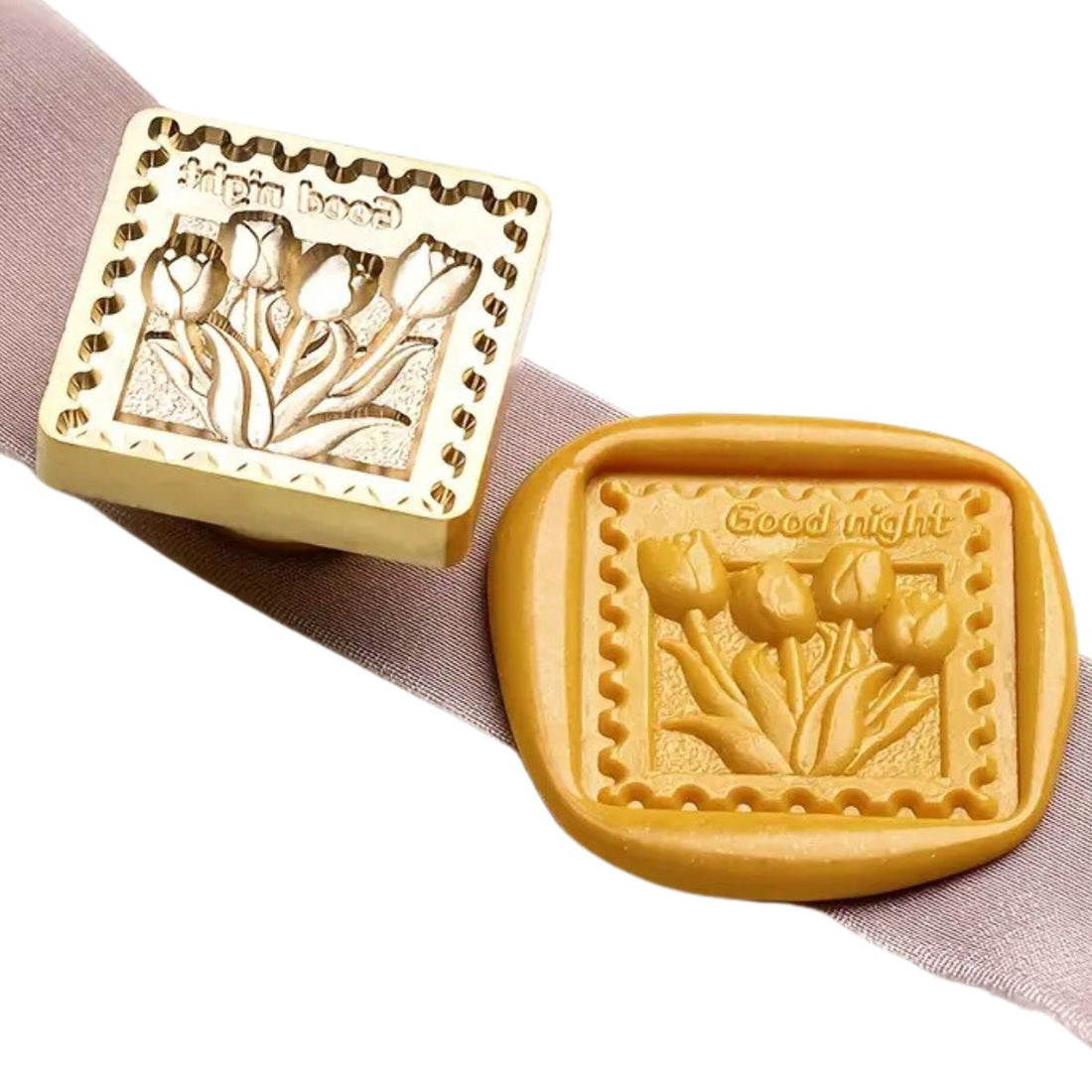 Sello de Metal para Lacre Tulipanes Sellos Hobbees