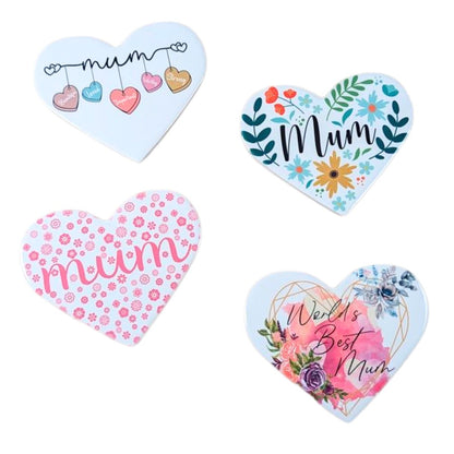 MDF Coaster Heart / Portavasos Personalizable de Corazón Decoupage Little Birdie