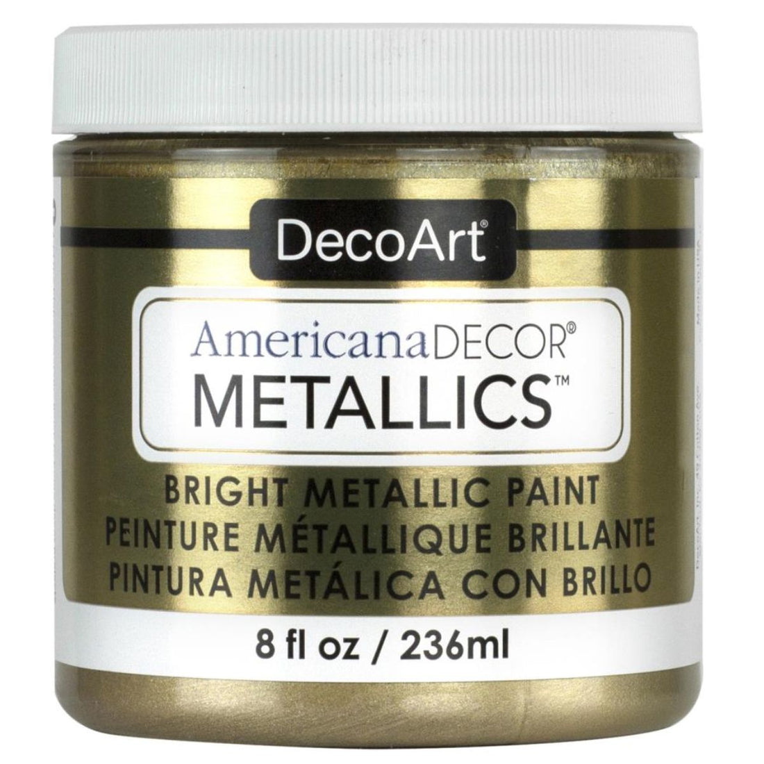 Americana Decor Metallics Champagne Gold / Pintura AcrÃlica Metálica Oro Champaña Pintura DecoArt