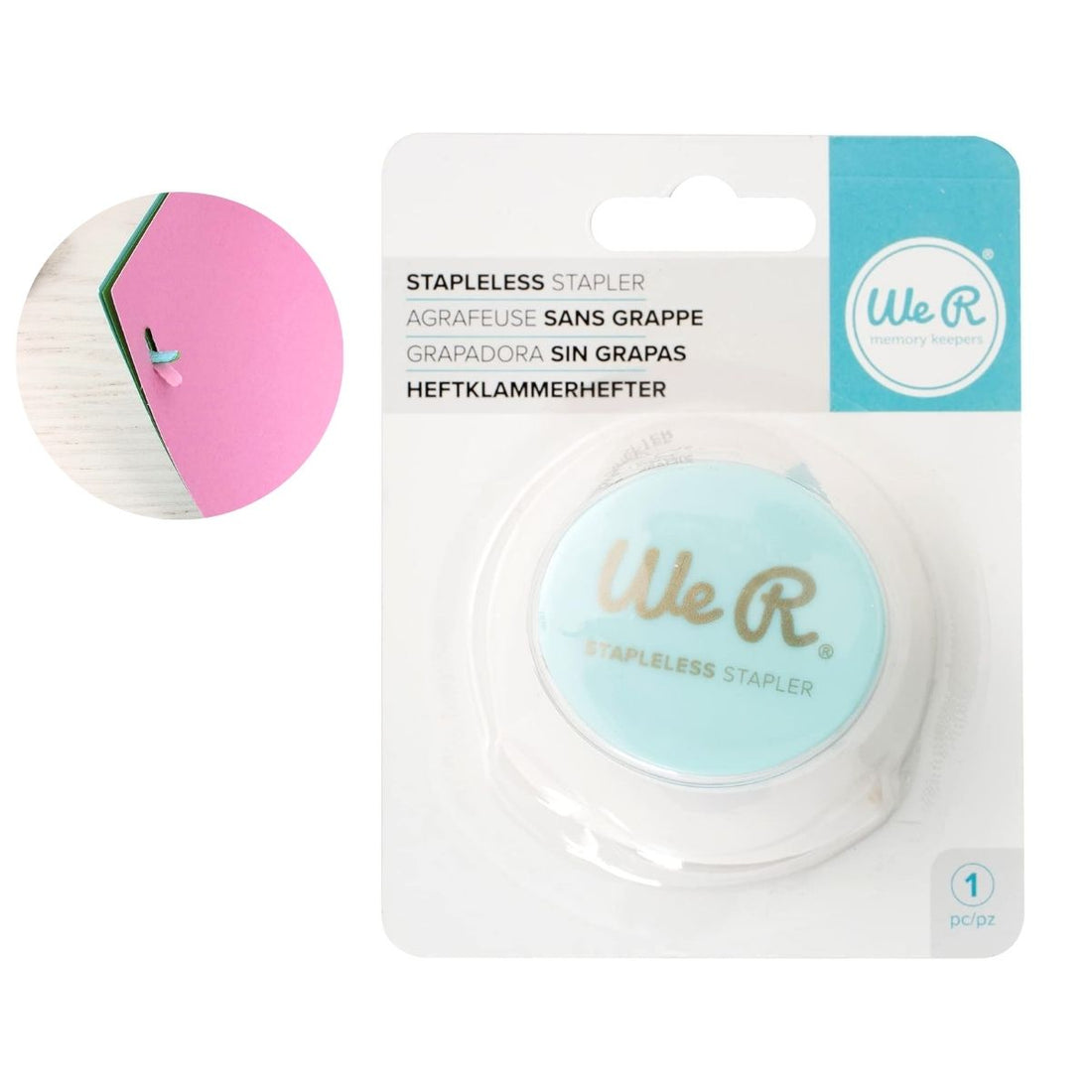 Stapless Stapler / Engrapadora de Papel Sin Grapas Herramientas We R Memory Keepers