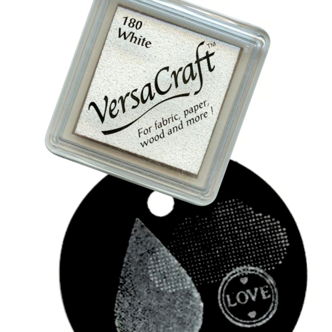VersaCraft Mini Ink Pad White / Mini CojÃn de Tinta Blanco Tintas TSUKINEKO