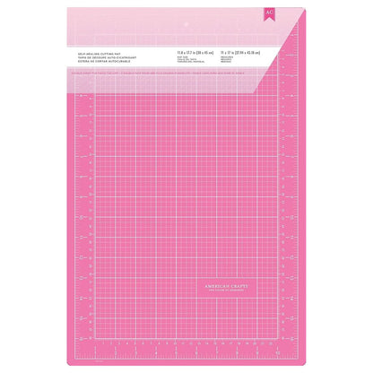 Pink Double-Sided Self-Healing Cutting Mat / Tapete De Corte Autoreparador Rosa Tapetes, Mats American Crafts