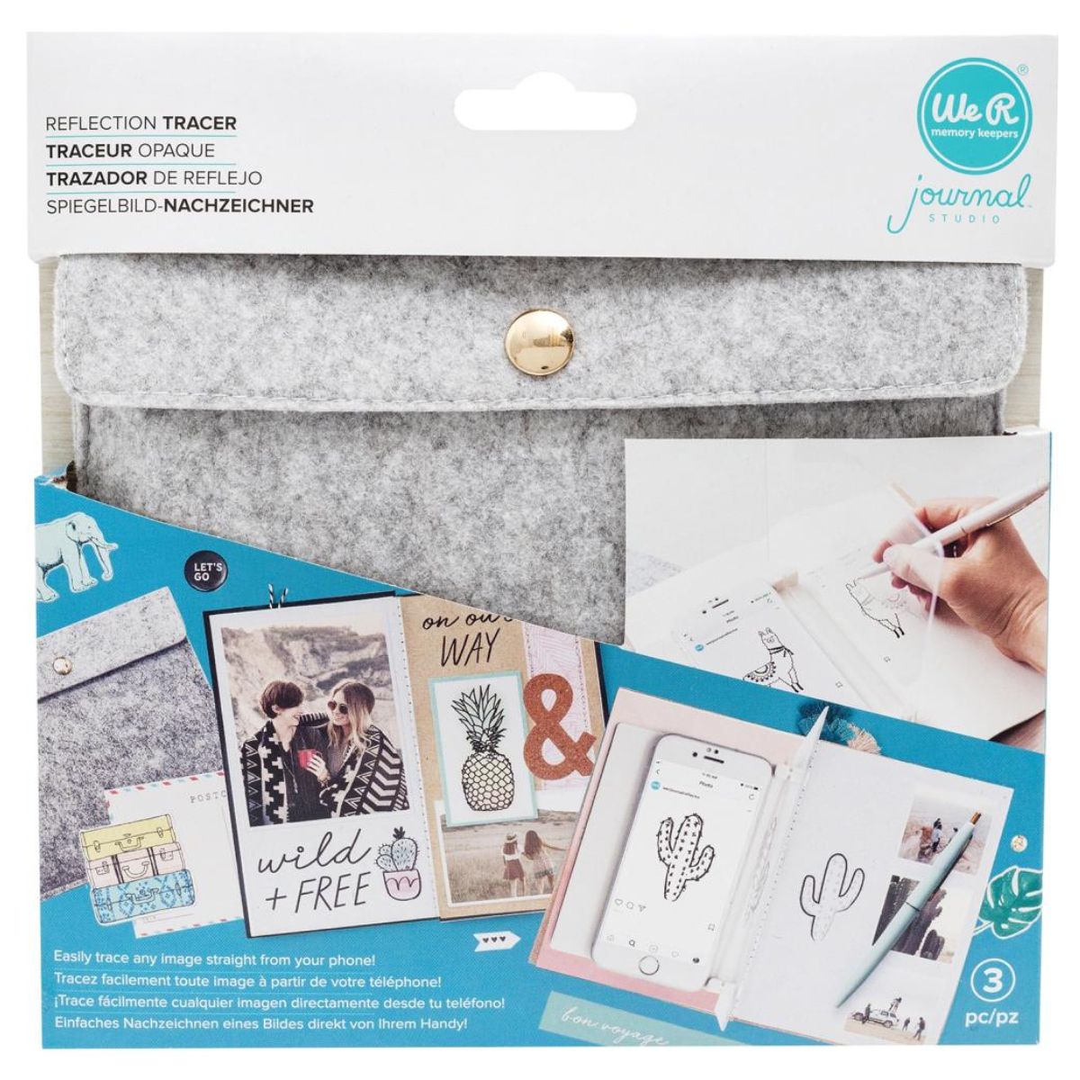 Journal Magic Reflector / Herramienta para Trazar por Reflejo Herramientas para Planners y Journals We R Memory Keepers