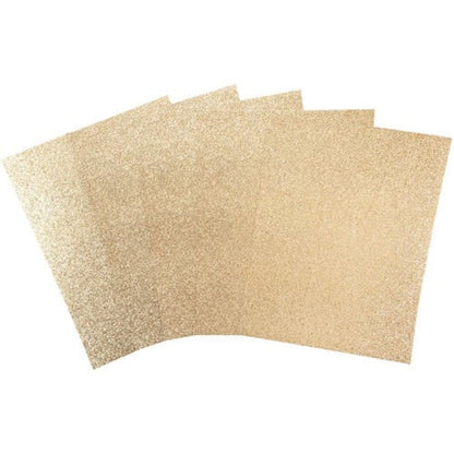 Diamond Chic Glitter Cardstock / 20 Hojas Cartulina Glitter T. Carta Oro Rosa Papel Harmony Paper