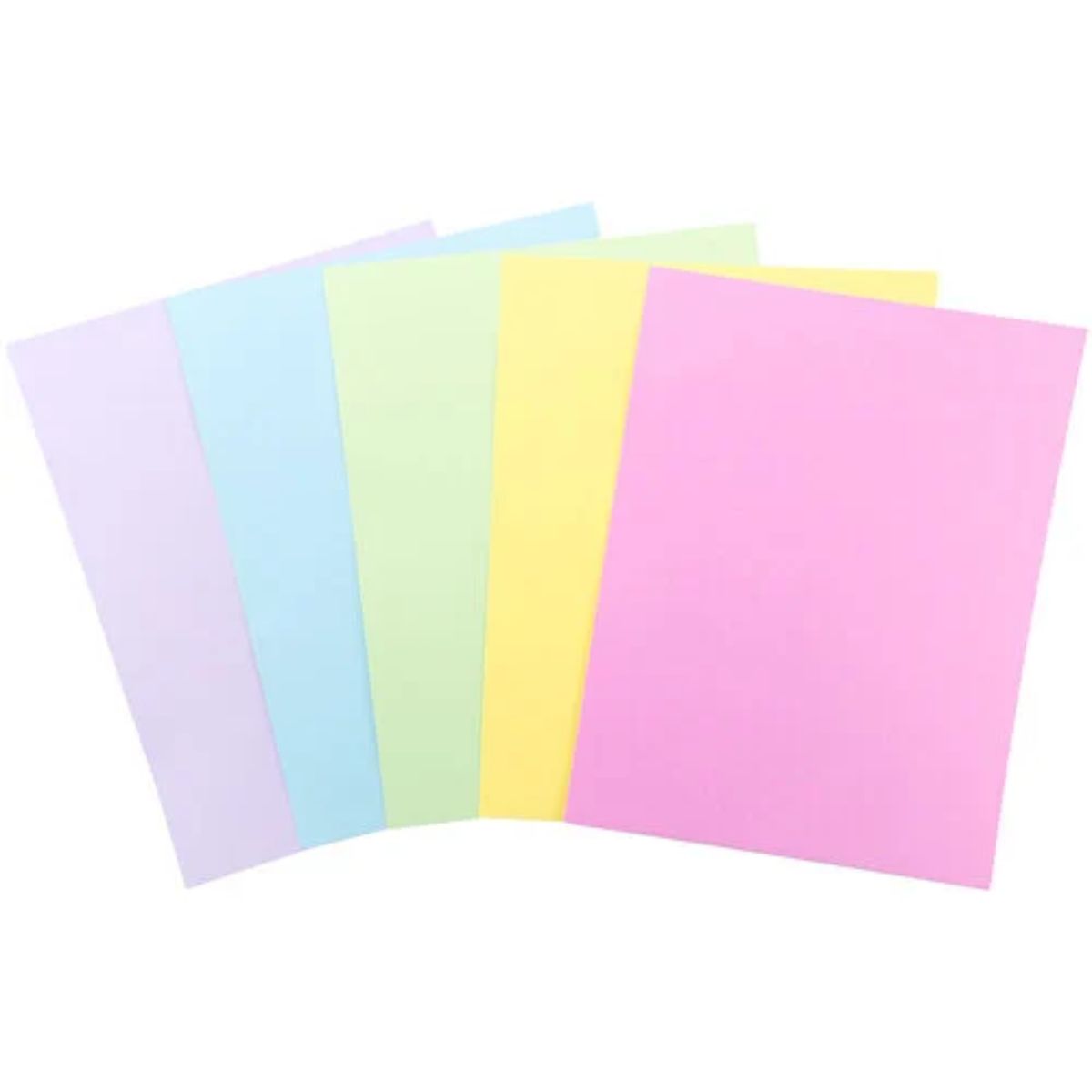 Pastel Hues Cardstock 8.5&quot; / 100 Hojas Cartulina Premium Colores Pastel T. Carta Papel Harmony Paper