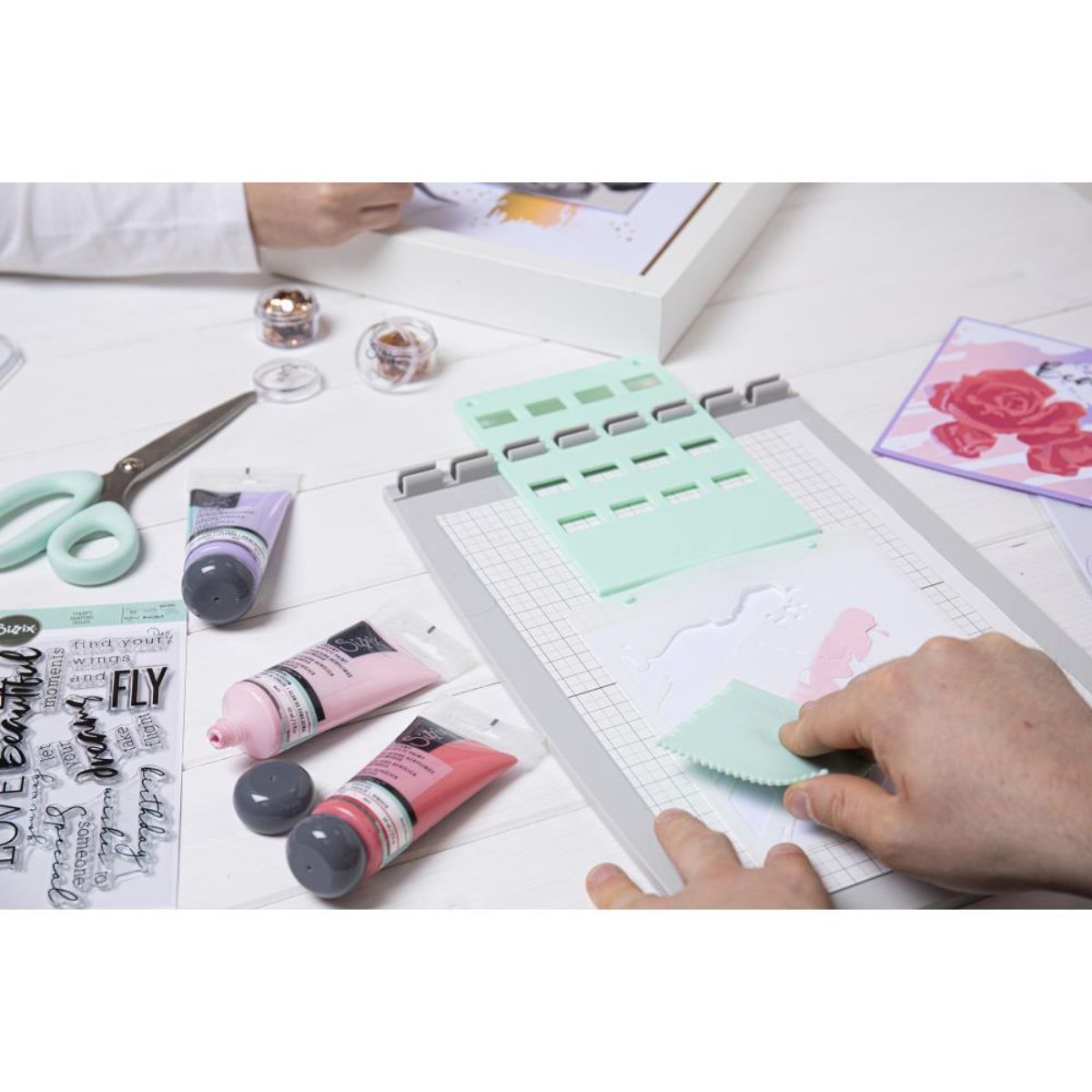 Stencil &amp; Stamp Tool / Herramienta Para Plantillas y Sellos Herramientas Sizzix