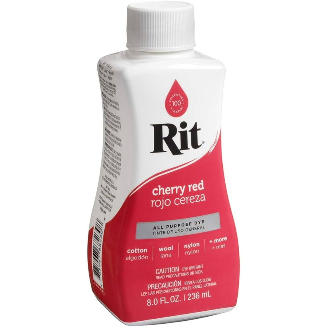 Rit Dye Liquid Cherry Red / LÃquido para Teñir Rojo Cereza Pintura para Tela Rit