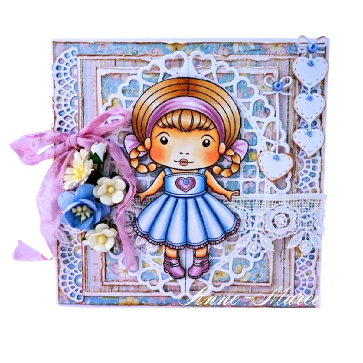 Suaje de corte Ventana con corazones / Open hearts doily die Dados de Corte / Suajes / Troqueles La-La Land Crafts