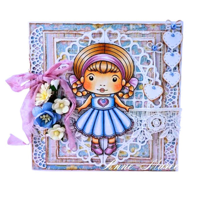 Suaje de corte Ventana con corazones / Open hearts doily die Dados de Corte / Suajes / Troqueles La-La Land Crafts