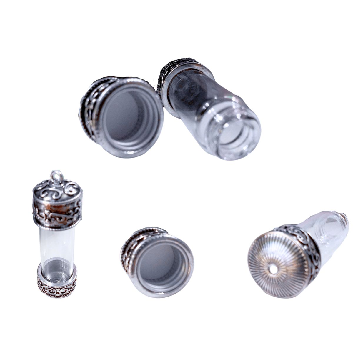 Steampunk Glass Pendant / Dije de Plástico Rellenable Joyeria Solid Oak