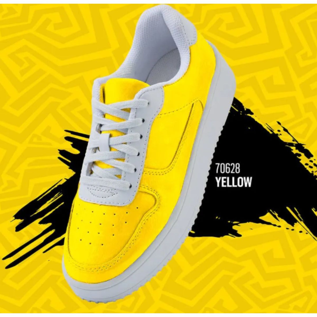 Kicks Studio Shoe Acrylic Paint Yellow / Pintura AcrÃlica para Cuero, Vinil y Tela Acrìlicos Plaid