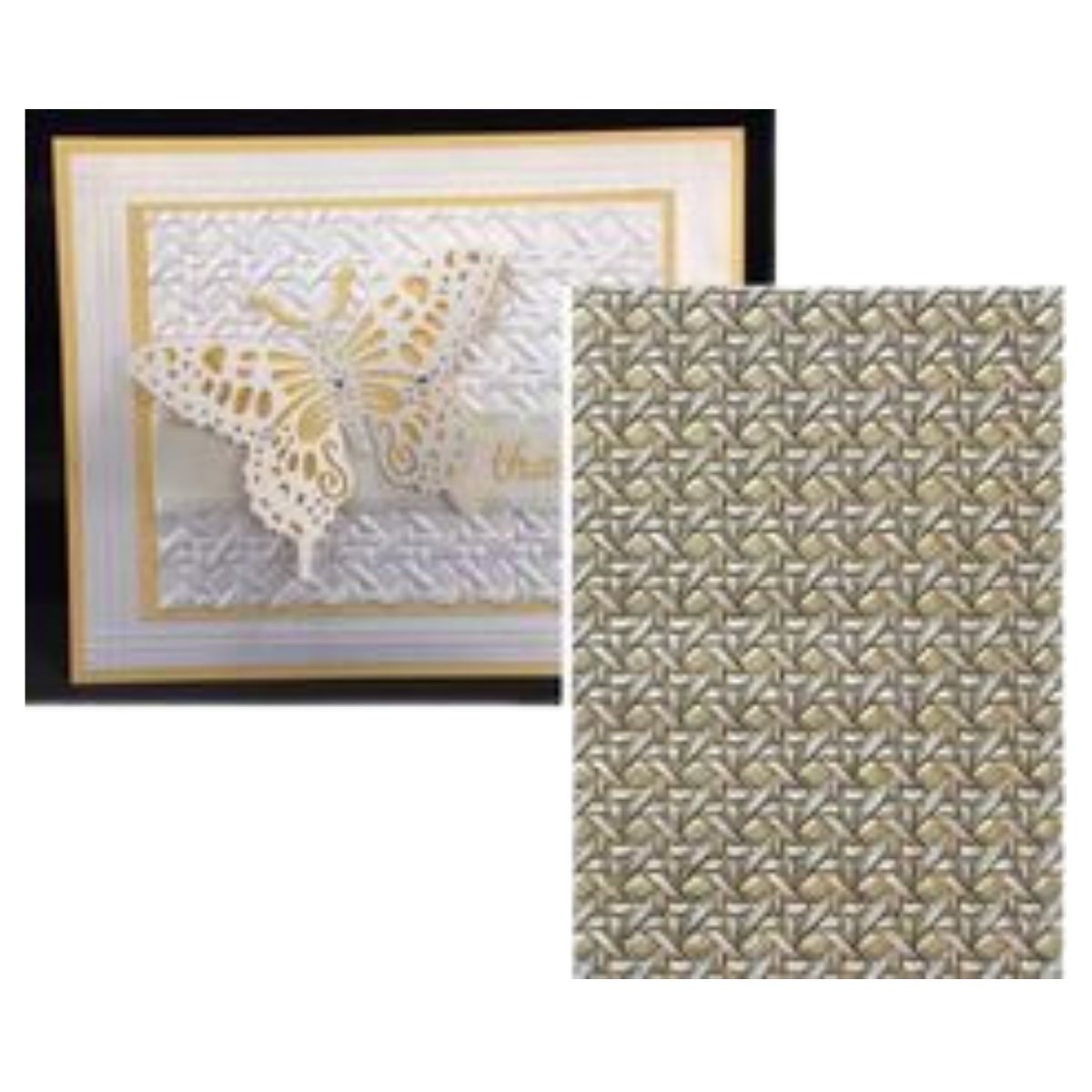 M-Bossabilities Collection Patchwork / Carpeta con Repujado Reversible Folders de Grabado Spellbinders