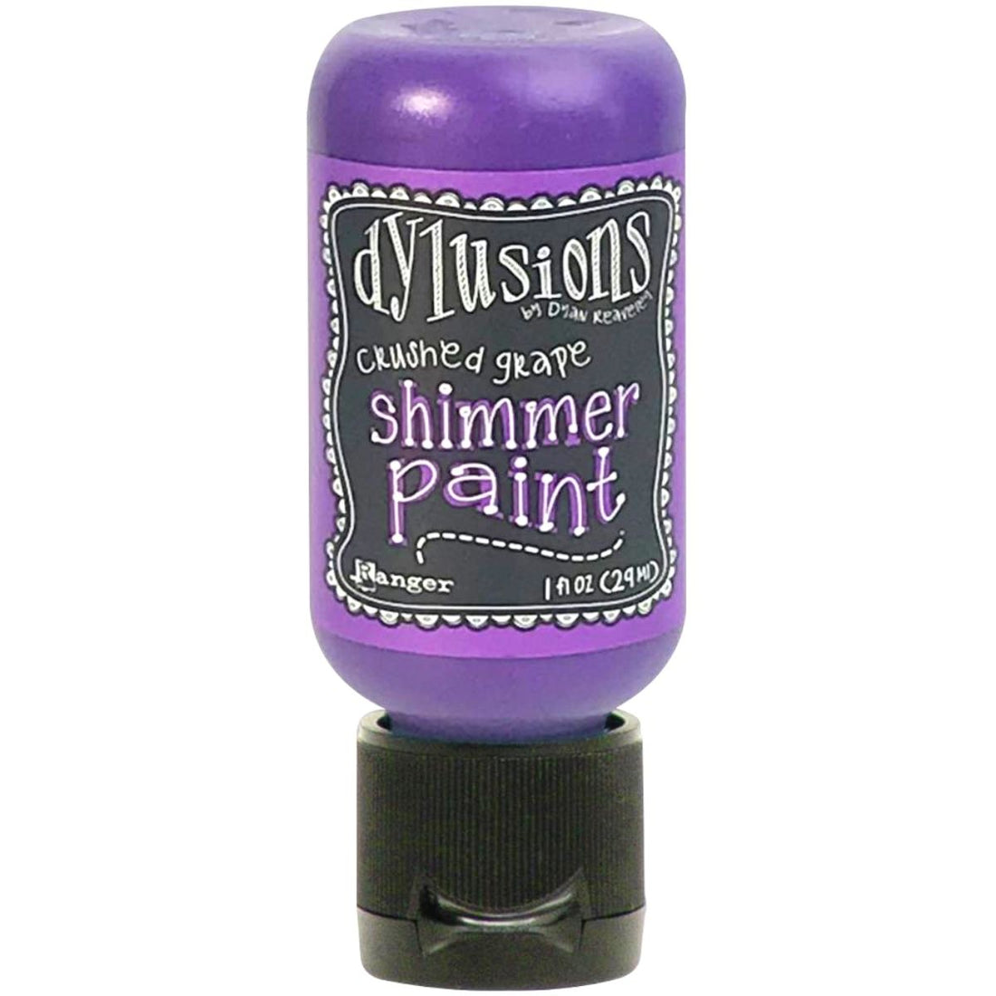 Dylusions Crushed Grape Shimmer Paint / Pintura AcrÃlica Metálica Color Uva Pintura Ranger