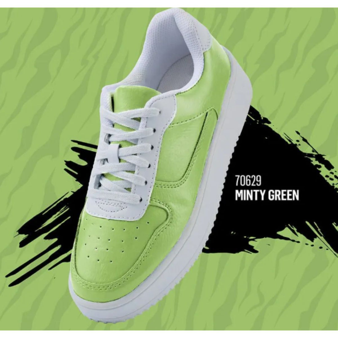 Kicks Studio Shoe Acrylic Paint Minty Green / Pintura AcrÃlica para Cuero, Vinil y Tela Acrìlicos Plaid