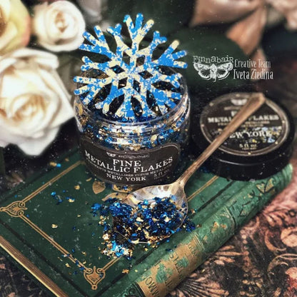 Finnabair Art Ingredients Fine Metallic Flakes / Hojuelas de Brillo New York Adornos / Embellishments Prima Marketing