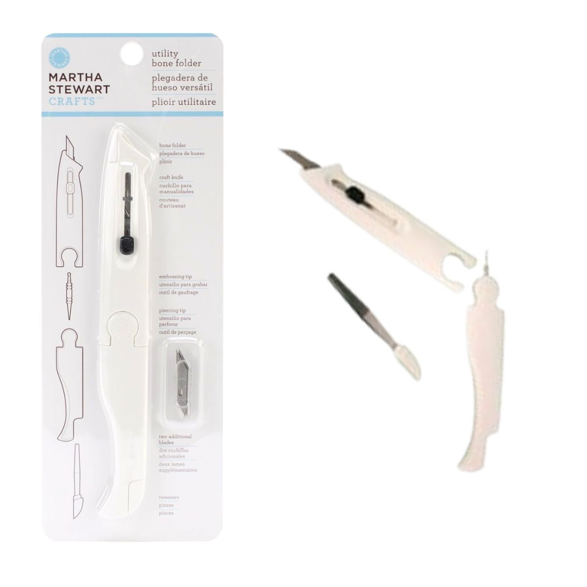 Utility Bone Folder / Hueso de Doblado 5 en 1 Herramientas Martha Stewart