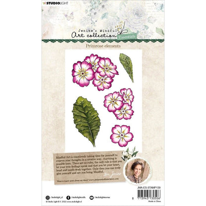 Primrose Elements Clear Acrylic Stamps / Sellos de Polímero Flores Sellos Studio Light