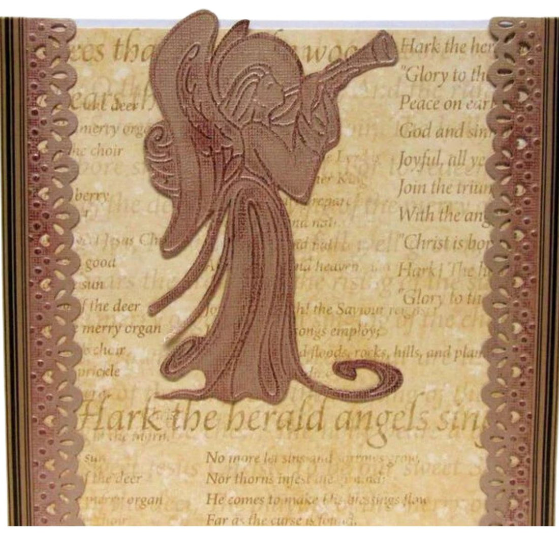 Embossing Folder Angel with Instrument / Folder de Grabado Angel Musical Folders de Grabado Darice