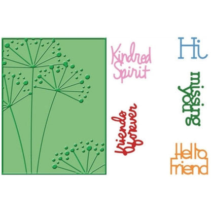 Combo Friends Forever / Combo de Suaje y Folder Amigos Dados de Corte / Suajes / Troqueles Cuttlebug