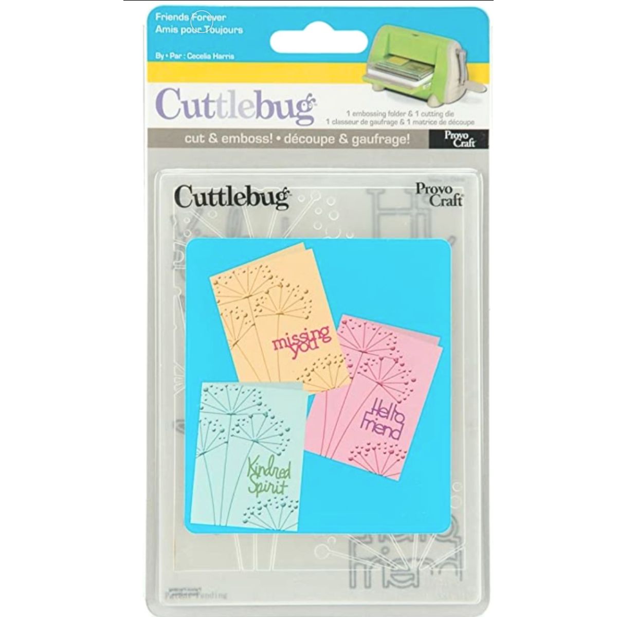 Combo Friends Forever / Combo de Suaje y Folder Amigos Dados de Corte / Suajes / Troqueles Cuttlebug