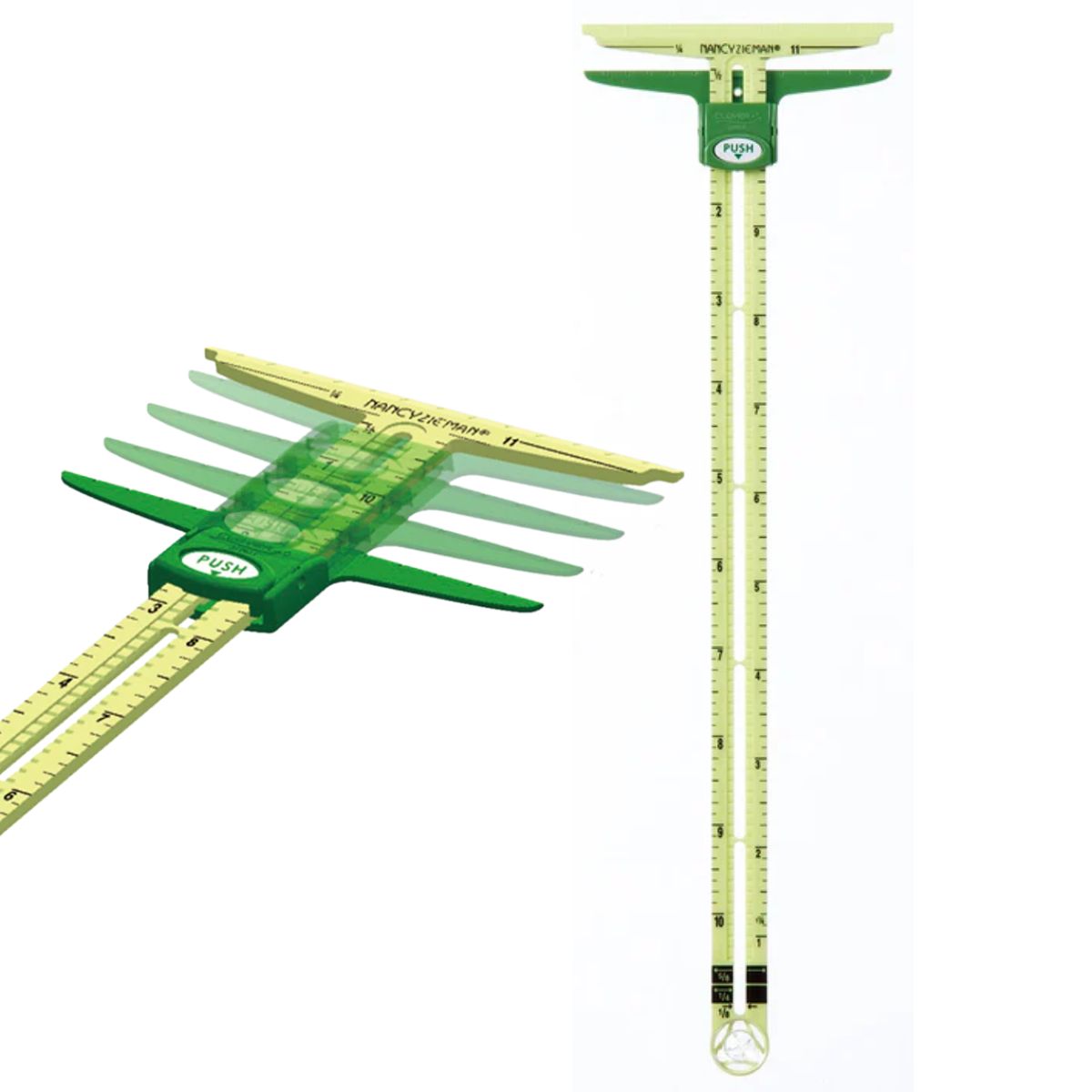 Supersize Sliding Gauge / Regla Grange Deslizable 5 en 1 Costura Clover