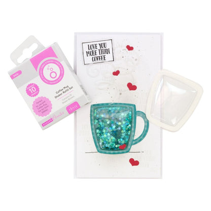 Coffee Mug Shaker Refill / 10 Blisters de Taza de Café o Té Adornos / Embellishments Tonic Studios