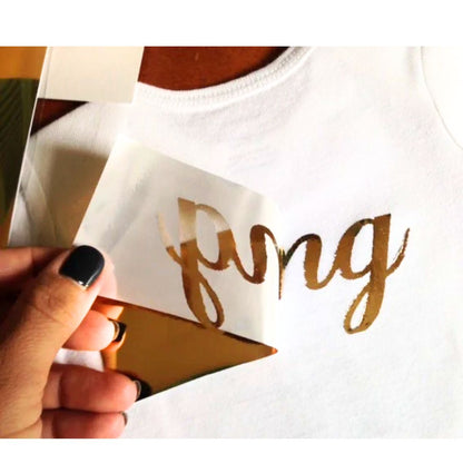 Deco Foil Iron-On Adhesive Transfer Sheet / 5 Hojas Adhesivas Para Foil en Tela Adhesivos / Pegamentos iCraft