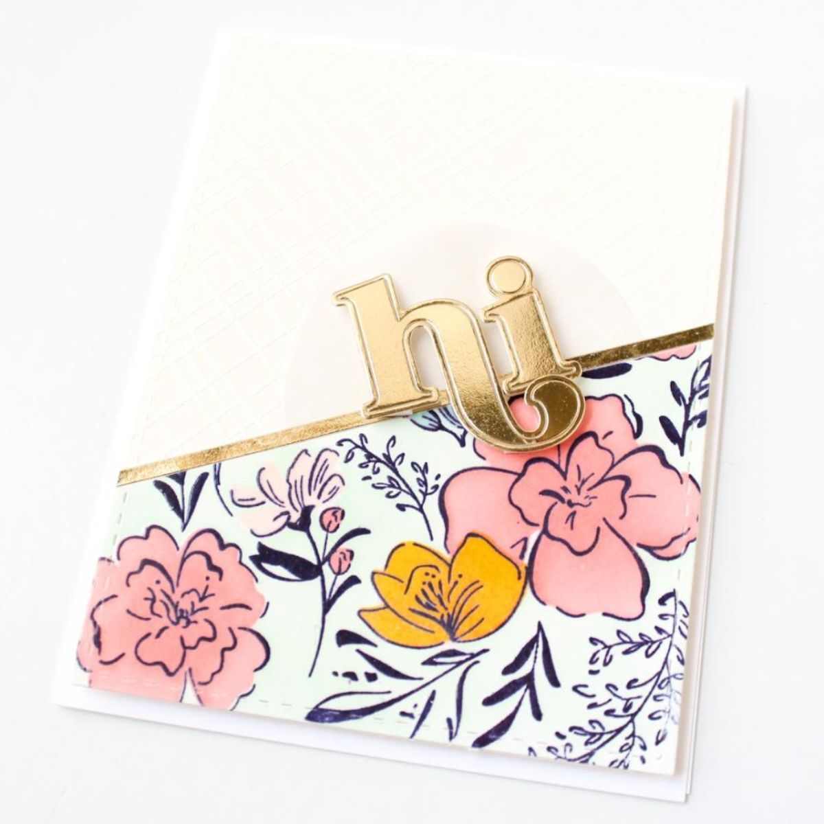 Cling Rubber Stamp A2 Inky Floral / Sello de Goma Cling Fondo Floral Sellos Pinkfresh Studio