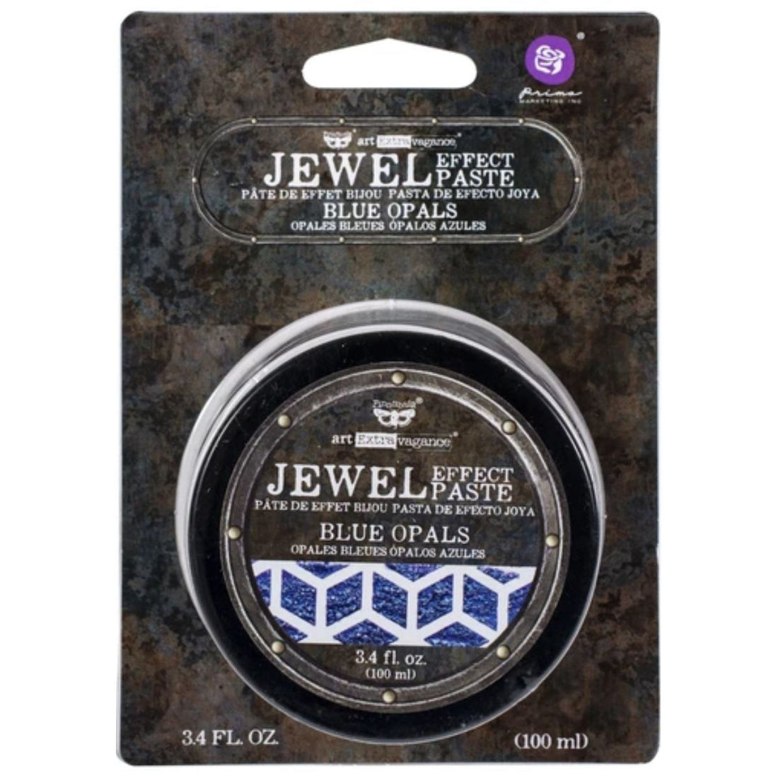 Finnabair Art Extravagance Jewel Texture Paste / Pasta Texturizadora Blue Opals Pintura y Medios Mixtos Prima Marketing