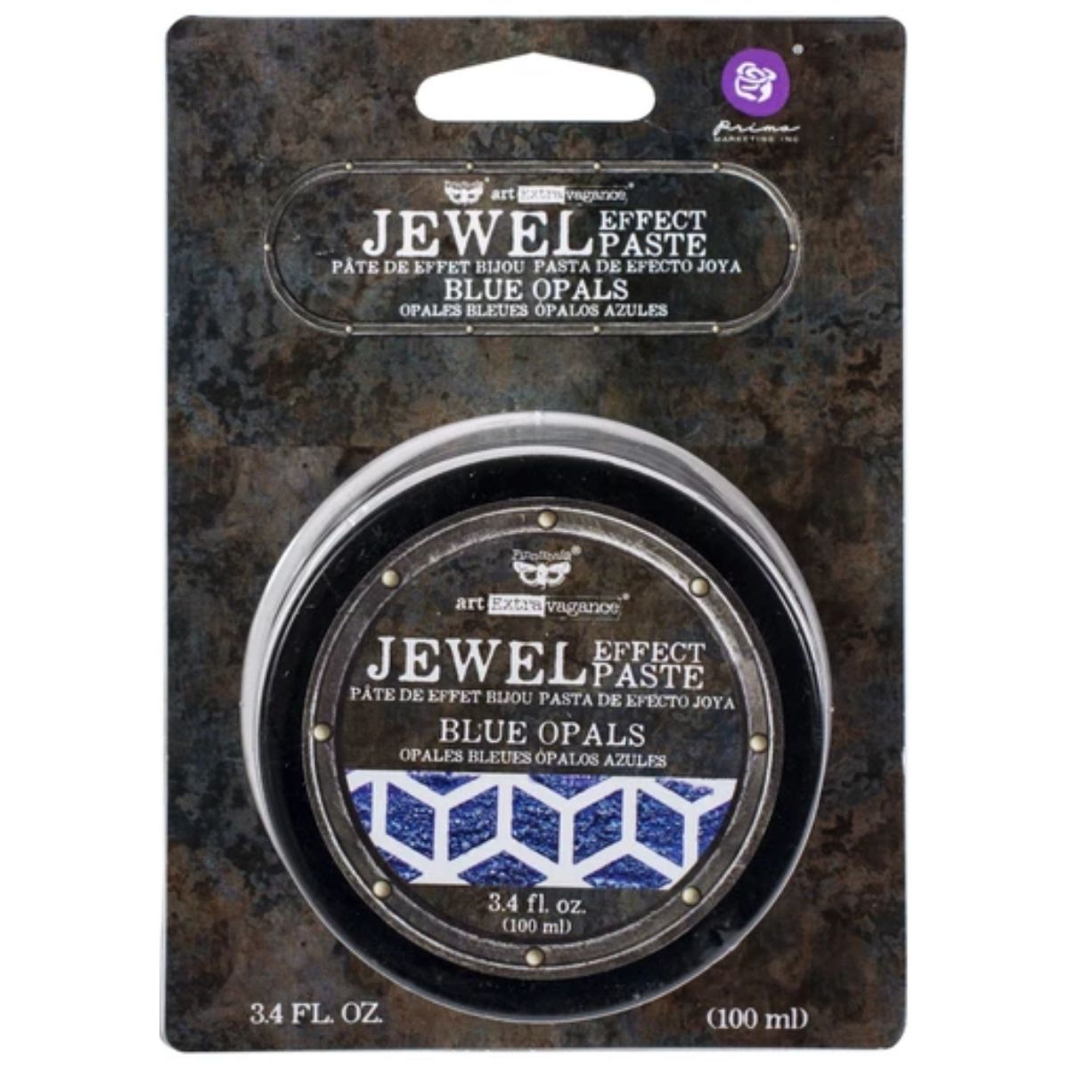 Finnabair Art Extravagance Jewel Texture Paste / Pasta Texturizadora Blue Opals Pintura y Medios Mixtos Prima Marketing