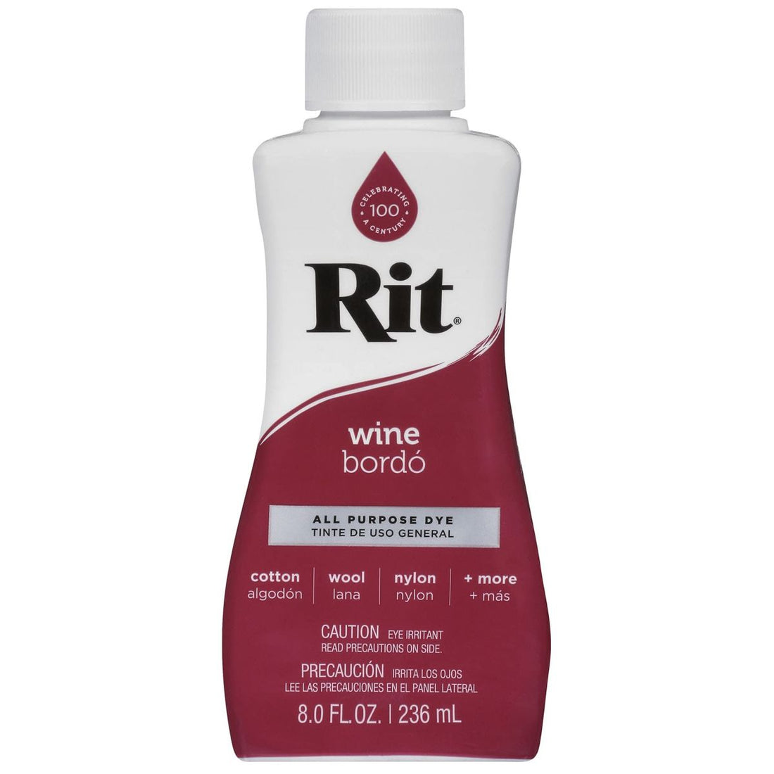 Rit Dye Liquid Wine / LÃquido para Teñir Vino Pintura para Tela Rit